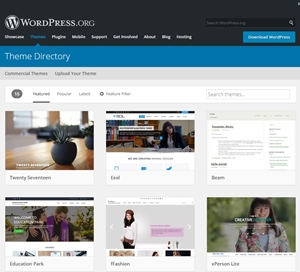 WordPress用テンプレートの設置及び有効化方法